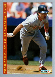 1993 Fleer #136 Todd Zeile VG St. Louis Cardinals 