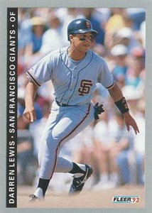1993 Fleer #157 Darren Lewis VG San Francisco Giants 