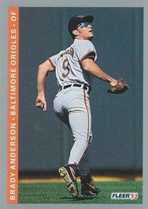 1993 Fleer #163 Brady Anderson VG Baltimore Orioles 