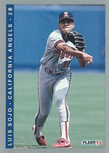 1993 Fleer #198 Luis Sojo VG California Angels 
