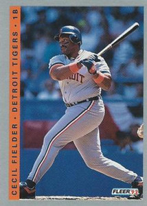 1993 Fleer #227 Cecil Fielder VG Detroit Tigers 