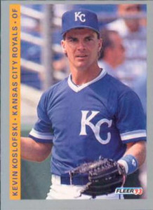 1993 Fleer #240 Kevin Koslofski VG Kansas City Royals 