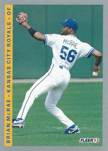 1993 Fleer #242 Brian McRae VG Kansas City Royals 