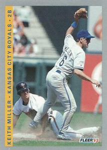 1993 Fleer #244 Keith Miller VG Kansas City Royals 