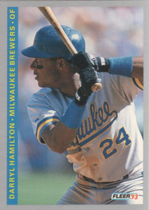 1993 Fleer #250 Darryl Hamilton VG Milwaukee Brewers 