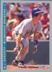 1993 Fleer #257 B.J. Surhoff VG Milwaukee Brewers 