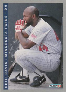 1993 Fleer #262 Chili Davis VG Minnesota Twins 