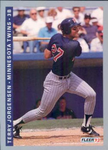 1993 Fleer #268 Terry Jorgensen VG Minnesota Twins 