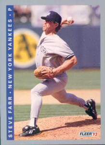 1993 Fleer #276 Steve Farr VG New York Yankees 