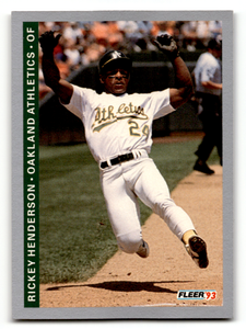1993 Fleer #294 Rickey Henderson VG Oakland Athletics 