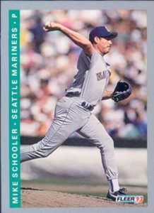 1993 Fleer #313 Mike Schooler VG Seattle Mariners 