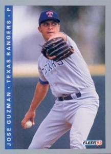 1993 Fleer #323 Jose Guzman VG Texas Rangers 
