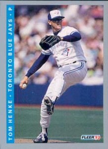 1993 Fleer #335 Tom Henke VG Toronto Blue Jays 