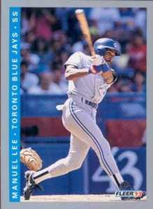 1993 Fleer #337 Manuel Lee VG Toronto Blue Jays 