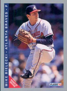 1993 Fleer #363 Mike Bielecki VG Atlanta Braves 