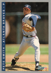 1993 Fleer #372 Pete Smith VG Atlanta Braves 