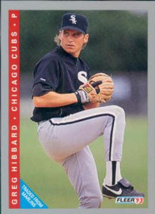 1993 Fleer #379 Greg Hibbard VG Chicago Cubs 