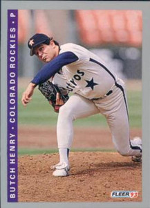 1993 Fleer #411 Butch Henry VG Colorado Rockies 