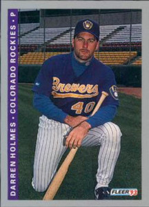 1993 Fleer #412 Darren Holmes VG Colorado Rockies 