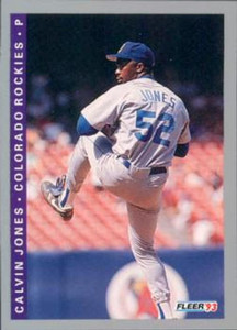 1993 Fleer #413 Calvin Jones VG Colorado Rockies 