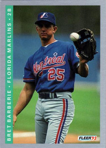 1993 Fleer #418 Bret Barberie VG Florida Marlins 