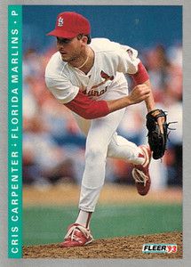 1993 Fleer #420 Cris Carpenter VG Florida Marlins 