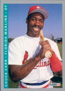 1993 Fleer #421 Chuck Carr VG Florida Marlins 