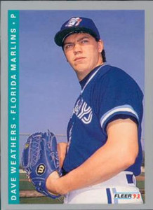 1993 Fleer #430 Dave Weathers VG Florida Marlins 