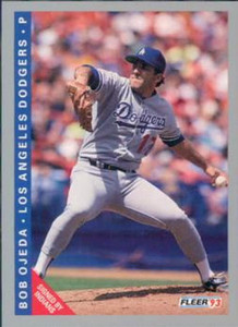 1993 Fleer #452 Bob Ojeda VG Los Angeles Dodgers 