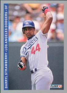 1993 Fleer #454 Darryl Strawberry VG Los Angeles Dodgers 