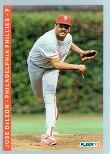 1993 Fleer #487 Jose DeLeon VG Philadelphia Phillies 