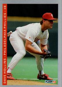 1993 Fleer #491 Dave Hollins VG Philadelphia Phillies 