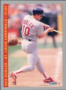 1993 Fleer #510 Rex Hudler VG St. Louis Cardinals 