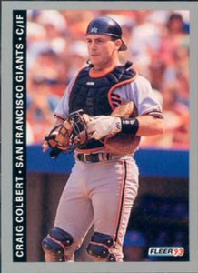 1993 Fleer #528 Craig Colbert VG San Francisco Giants 