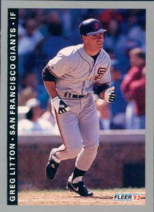 1993 Fleer #533 Greg Litton VG San Francisco Giants 