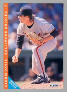 1993 Fleer #541 Storm Davis VG Baltimore Orioles 