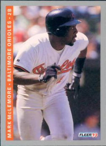 1993 Fleer #546 Mark McLemore VG Baltimore Orioles 