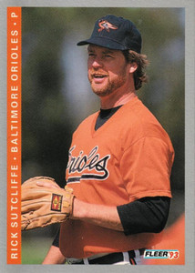 1993 Fleer #552 Rick Sutcliffe VG Baltimore Orioles 