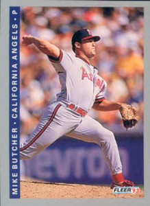 1993 Fleer #569 Mike Butcher VG California Angels 