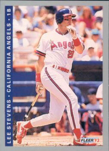 1993 Fleer #576 Lee Stevens VG California Angels 