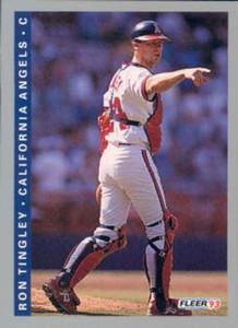 1993 Fleer #577 Ron Tingley VG California Angels 