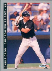 1993 Fleer #581 Chris Cron VG Chicago White Sox 