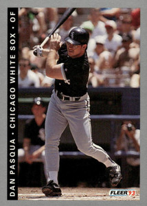 1993 Fleer #587 Dan Pasqua VG Chicago White Sox 
