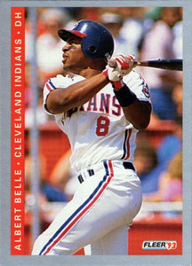 1993 Fleer #590 Albert Belle VG Cleveland Indians 
