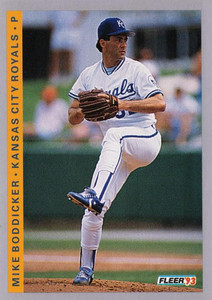 1993 Fleer #616 Mike Boddicker VG Kansas City Royals 