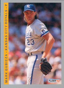1993 Fleer #618 Mark Gubicza VG Kansas City Royals 