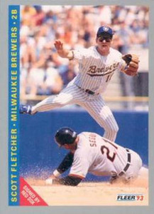 1993 Fleer #629 Scott Fletcher VG Milwaukee Brewers 
