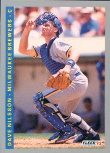 1993 Fleer #631 Dave Nilsson VG Milwaukee Brewers 