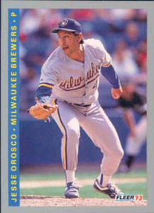 1993 Fleer #632 Jesse Orosco VG Milwaukee Brewers 