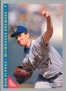 1993 Fleer #633 Dan Plesac VG Milwaukee Brewers 